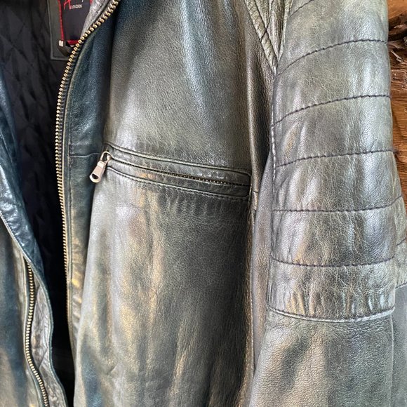 Mens Genuine Leather Jacket - Picture 4 of 12
